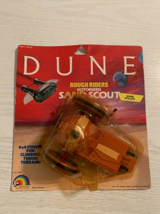 Vintage 1984 Ljn Dune Rough Riders Motorized Sand Scout Sand Roller W/ Packaging