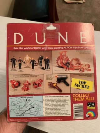 VINTAGE 1984 LJN DUNE Rough Riders Motorized Sand Scout SAND ROLLER w/ Packaging 3