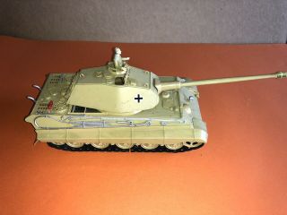 Vintage Plastic Tamiya Desert King Tiger Tank 1/35 Built Up
