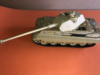 Vintage Plastic Tamiya German Tan King Tiger Tank 1/35 Built Up