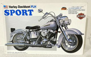Vintage Imex Harley - Davidson Flh Sport Motorcycle 1/12 Scale Model Kit -