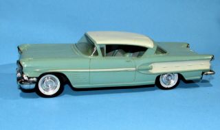Vintage 1958 Pontiac Bonneville 2 - - Door Ht Promo Car Green/white