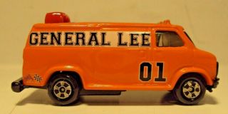 Custom Vintage Ertl Van,  The Dukes Of Hazzard General Lee & Display Case