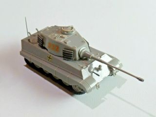 Vintage 1963 Aurora Plastic Model Kit German Tiger Tank Built Wwii 312 - 98