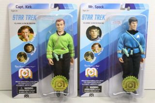Mego Star Trek Captain Kirk Mr.  Spock 8  Collectible Action Figures 2018