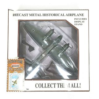 Model Power Postage Stamp Diecast Planes With Stand 1/100 Junkers Ju 88