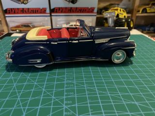 1941 Buick 1/43 Roadmaster Convertible Blue. 3