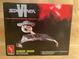 Star Trek Vi The Undiscovered Country Klingon Cruiser Amt Ertl Model 8299