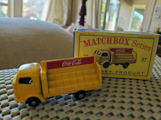 Vintage Matchbox Lesney Coca - Cola Lorry 37 Mib
