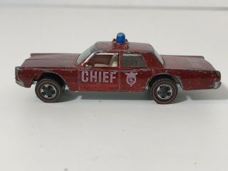 Hot Wheels Redline Fire Chief Cruiser 1968 Plymouth Fury - Very