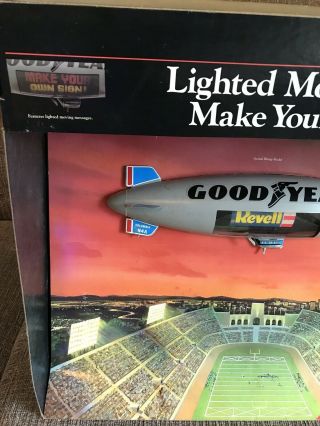 Revell Good Year Blimp Airplane Model Kit Store Display Sign LA Raiders NFL 2