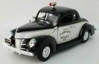Police Car 1/32 Diecast Model 1940 Ford Deluxe Business Coupe