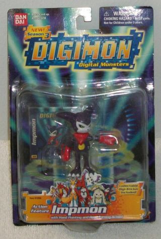 2001 Bandai Digimon Digital Monsters Season 3 Impmon Figure Moc