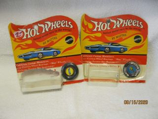 Redline Hot Wheels Opened Blister Packs Hot Heap & Jet Threat With Buttons
