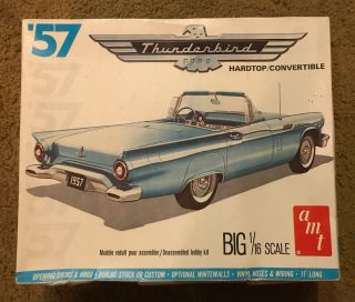 Amt 1/16 1957 Ford Thunderbird T - Bird Hardtop / Convertible,  4801,  Please Read