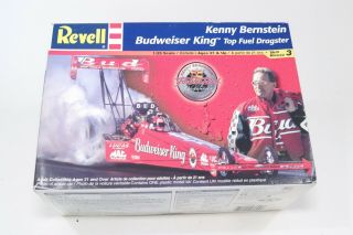 Revell Kenny Bernstein Budweiser King Top Fuel Dragster 1:25 Model Kit Open Box