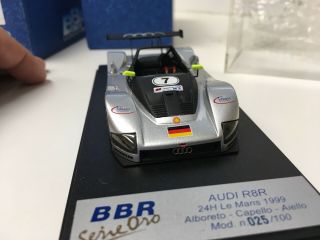 Audi R8r Lmp 1/43 Scale Resin Model Hand Built In Italy By Bbr 24h Le Mans 1999