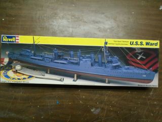 1987 Revell 5023 U.  S.  S Ward " Four Stack " Destroyer - 1/240 Scale Model Kit