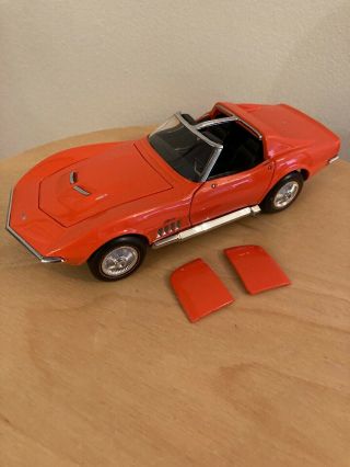 Franklin 1969 Corvette T - Top Orange Scale:1:24 No Box