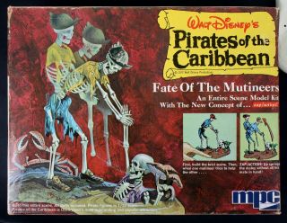 Vtg Mpc Disney Pirate Of The Caribbean " Fate Of The Mutineers " Model Kit (read)