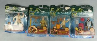 4 Disneys Atlantis The Lost Empire 2000 Toy Action Figures Dive Into Adventure
