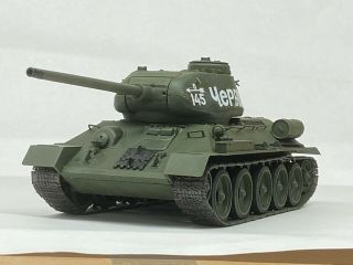 Soviet T - 34/85 Tank,  1/35,  Built & Finished For Display,  Good.