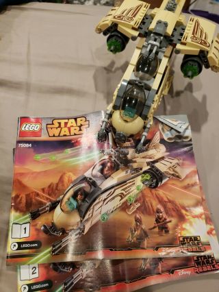 Lego Star Wars Wookie Gunship 75084 Not Complete