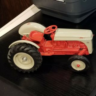 Vintage Ertl Ford 8n Diecast Tractor Red Orange Grey