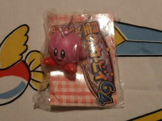 Ultra Rare Official Nat Kirby 64 Kirby Keychain Figure Toy Nintendo Japan