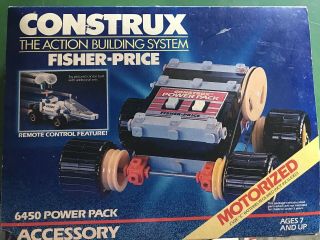 Fisher Price Construx 6450 Power Pack Accessory & Instructions Vintage 2