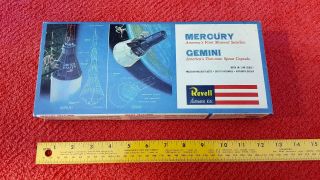Revell Mercury Satellite And Gemini Space Capsule 1/48 Scale H - 1834 1964