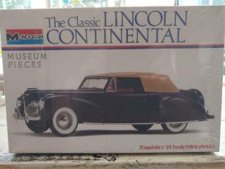 Monogram Classic 1941 Lincoln Continental 1/24 Scale Model Kit