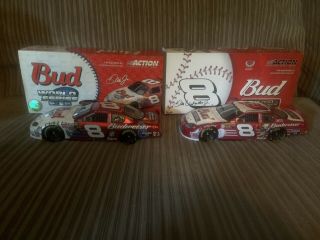 Dale Earnhardt Jr 2003 & 2004 8 Budweiser Monte Carlo 1/24 Action