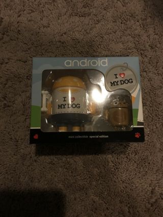 Android " I Love My Dog Mini " Collectible Special Edition Figure Set -