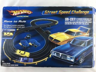 Hot Wheels Street Speed Challenge Electric Car Racing Set 2005