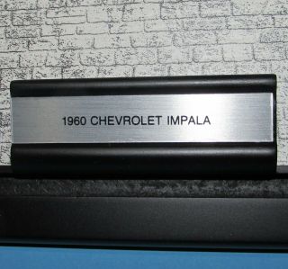 Franklin Model Car Display Case 1/24 Scale w/Plaque 1960 Chevrolet Impala 2