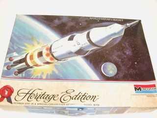 1/144 Monogram Apollo Saturn V Moon Mission Rocket Plastic Scale Model Kit 6051