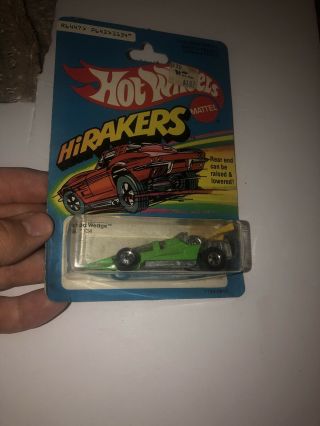 Vintage 1979 Mattel Hot Wheels Hi Raker Green Turbo Wedge Blackwall