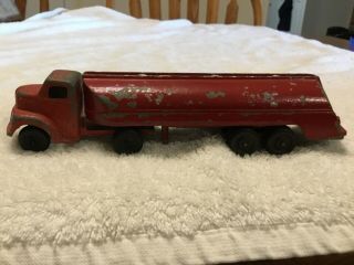 Ralstoy Diecast Ford Red Semi Tractor Trailer Fuel Tanker
