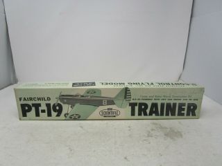 Vintage Scientific Fairchild Pt - 19 Trainer Wood Model Kit