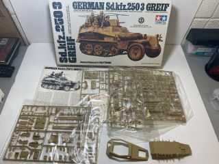 Vintage Tamiya 1/35 German Sd.  Kfz.  250/3 Grief Half - Track 3613