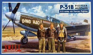 1/144 Sweet 16: P - 51b Mustang (2 Kits In 1 Box)