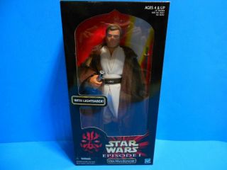 Star Wars 1998 Episode 1 12 " Ob - Wan Kenobi Large Action Figure