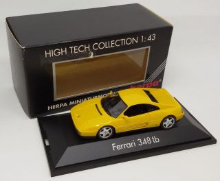 Herpa 1/43 Ferrari 348 Tb Coupe Yellow Diecast Model