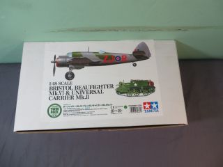 Tamiya 1:48 Bristol Beaufighter Mk.  Vi Carrier Mk.  Ii Model Kit 89681 Open Box