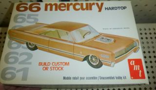 Amt 2206 1966 Mercury Hardtop Countdown 1/25 Model Car Mountain Kit Kit Nib