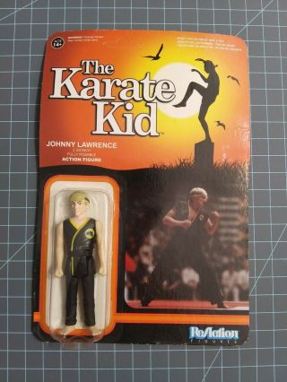 Funko Reaction The Karate Kid Johnny Lawrence 3.  75 " Action Figure Unpunched