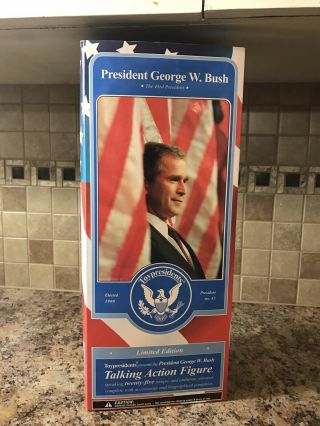 2003 President George W.  Bush Talking Action Figure Toypresidents Limited Ed