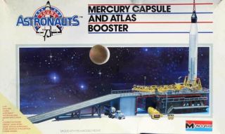 Monogram 1:110 Mercury Capsule & Atlas Booster Young Astronauts Kit 5910u