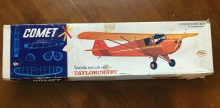 Vintage Comet Taylorcraft Huge 54 " W/span Flight Or R/c Model Airplane Kit